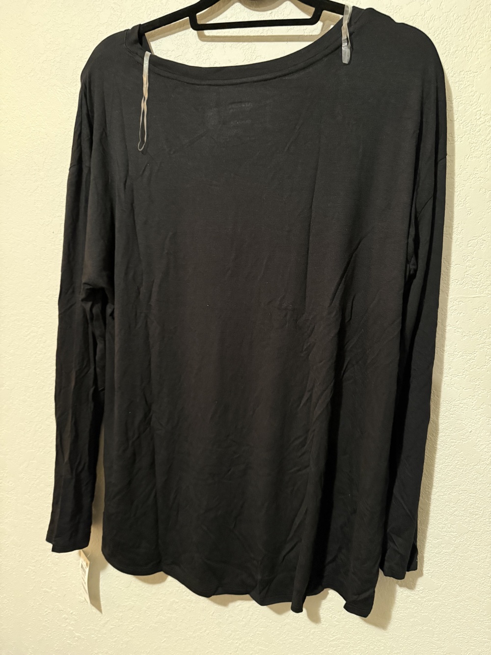 NWT Alfani Top Womens Large Black Long Sleeve, L